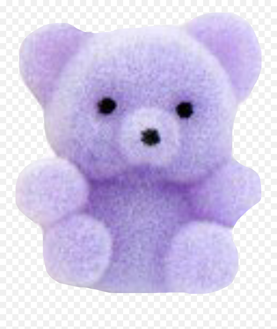 Purple Bear Teddy Sticker By Nessanightsin - Soft Emoji,Teddy Bear Transparent Background