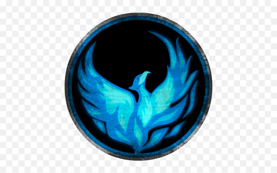 Blue Phoenix Logos - Blue Flame Phoenix Logo Emoji,Phoenix Logo