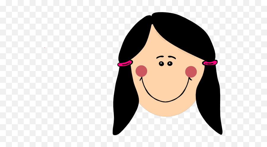 Shy Girl Edit Face Clip Art At Clker - Girl Clipart Face Emoji,Shy Clipart