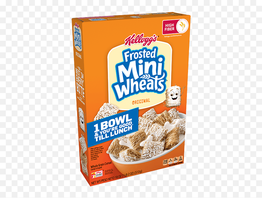 Kelloggu0027s Frosted Mini - Wheats Original Cereal Cereal Frosted Mini Wheats Emoji,Cereal Png