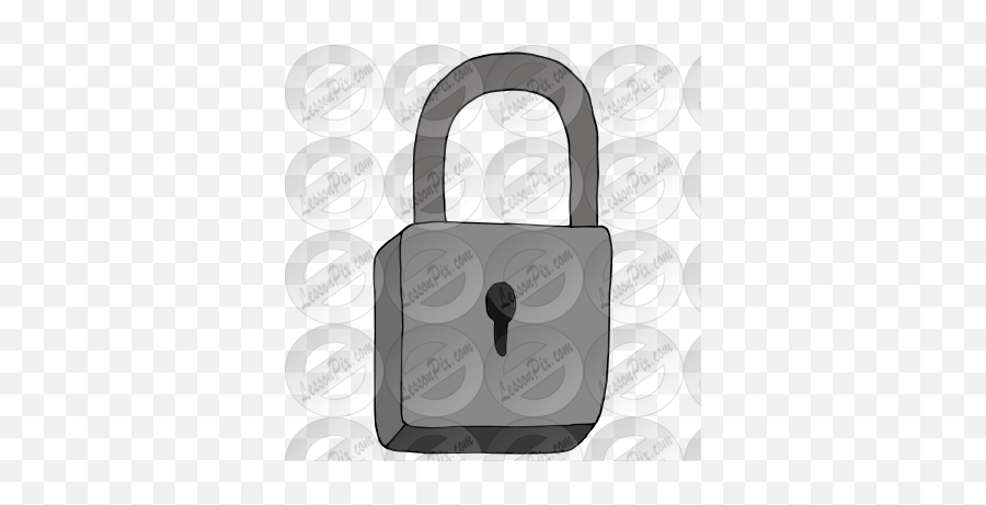 Lock Picture For Classroom Therapy Use - Great Lock Clipart Combination Lock Emoji,Lock And Key Clipart