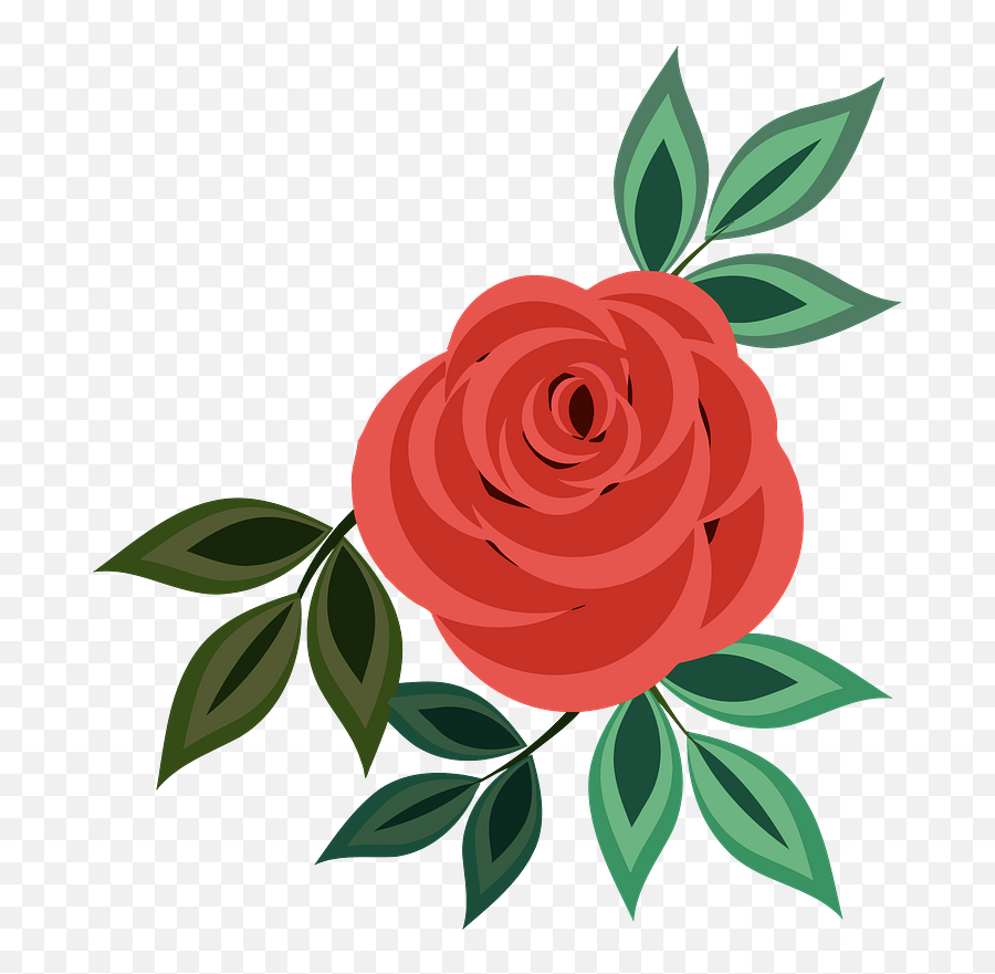 Red Rose Clipart - Clip Art Emoji,Rose Clipart