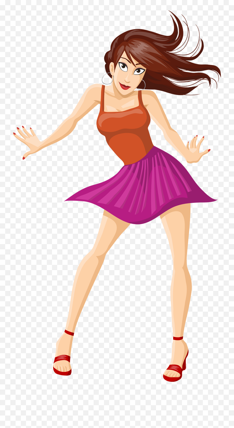 Girl Dancing Party Emoji,Party Girl Png