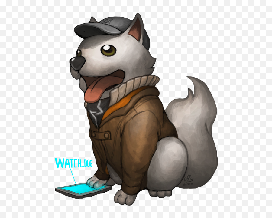 Aiden Pearce From Watch Dogs - Aiden Pearce As A Dog Emoji,Watch Dogs Logo