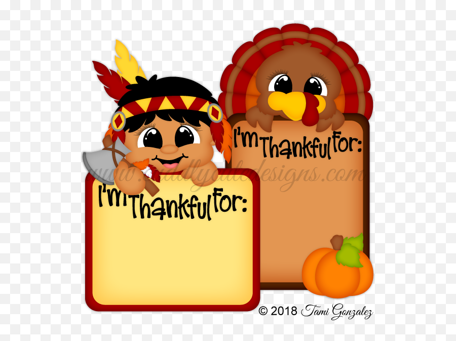 Thankful Indian U0026 Turkey Blocks - Cartoon Transparent Happy Emoji,Thankful Clipart