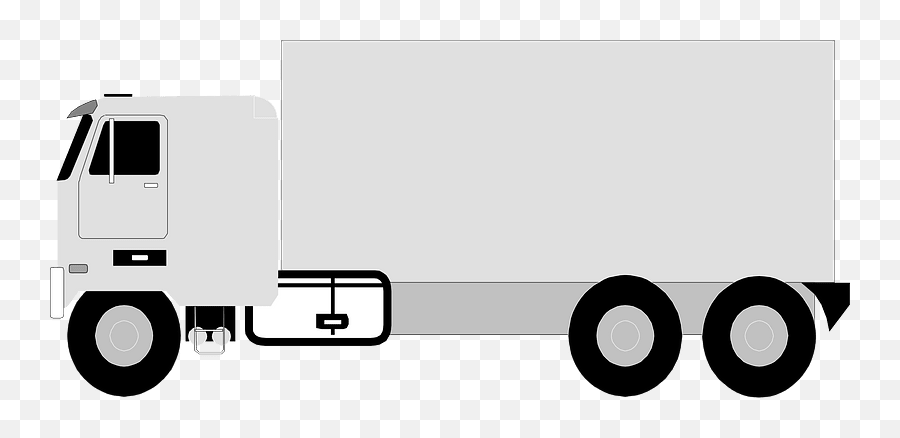 Truck Black And White Fire Truck Clipart Black And White - Commercial Vehicle Emoji,Firetruck Clipart