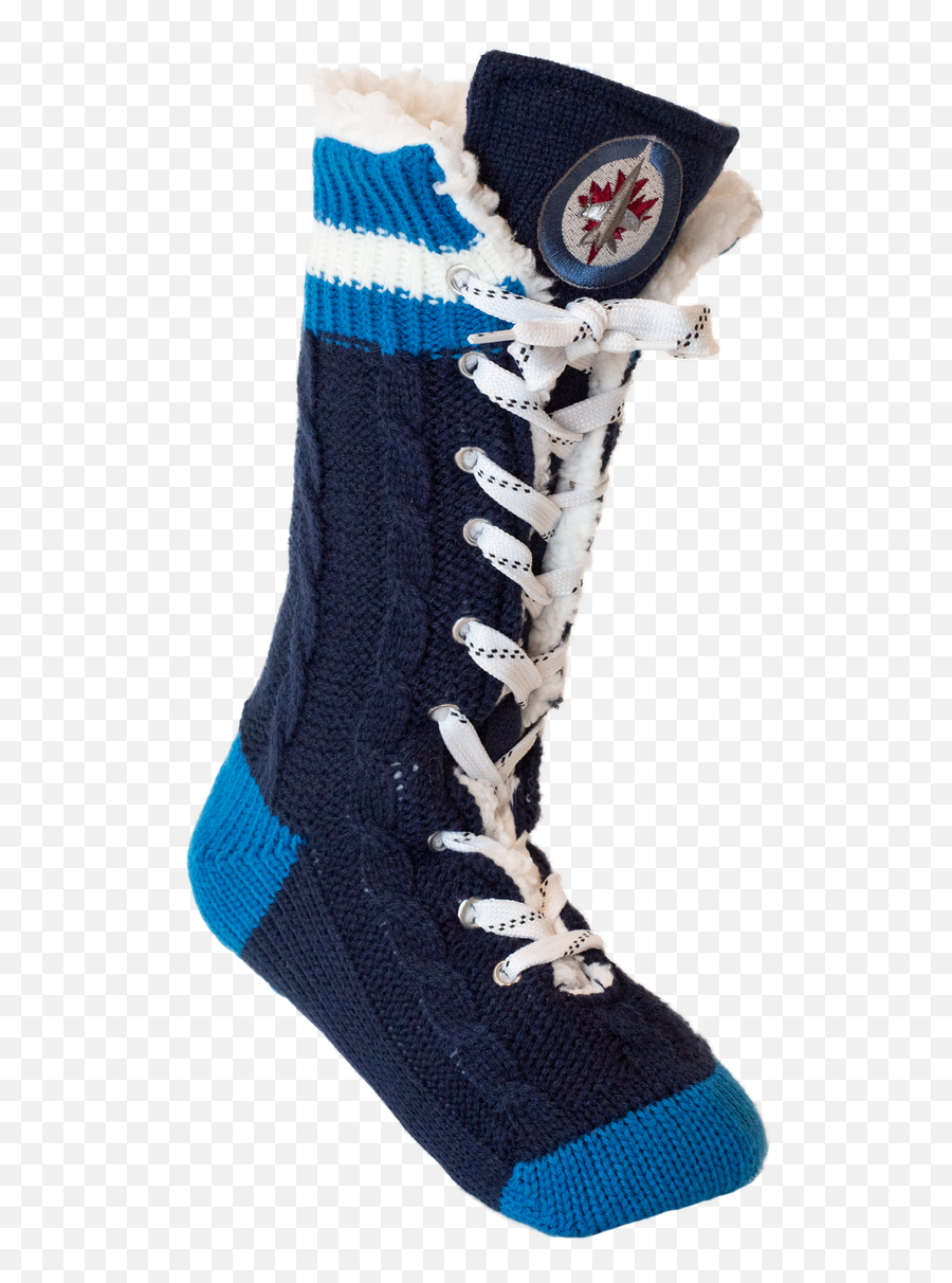 Winnipeg Jets Slipper Socks - Unisex Emoji,Winnipeg Jets Logo