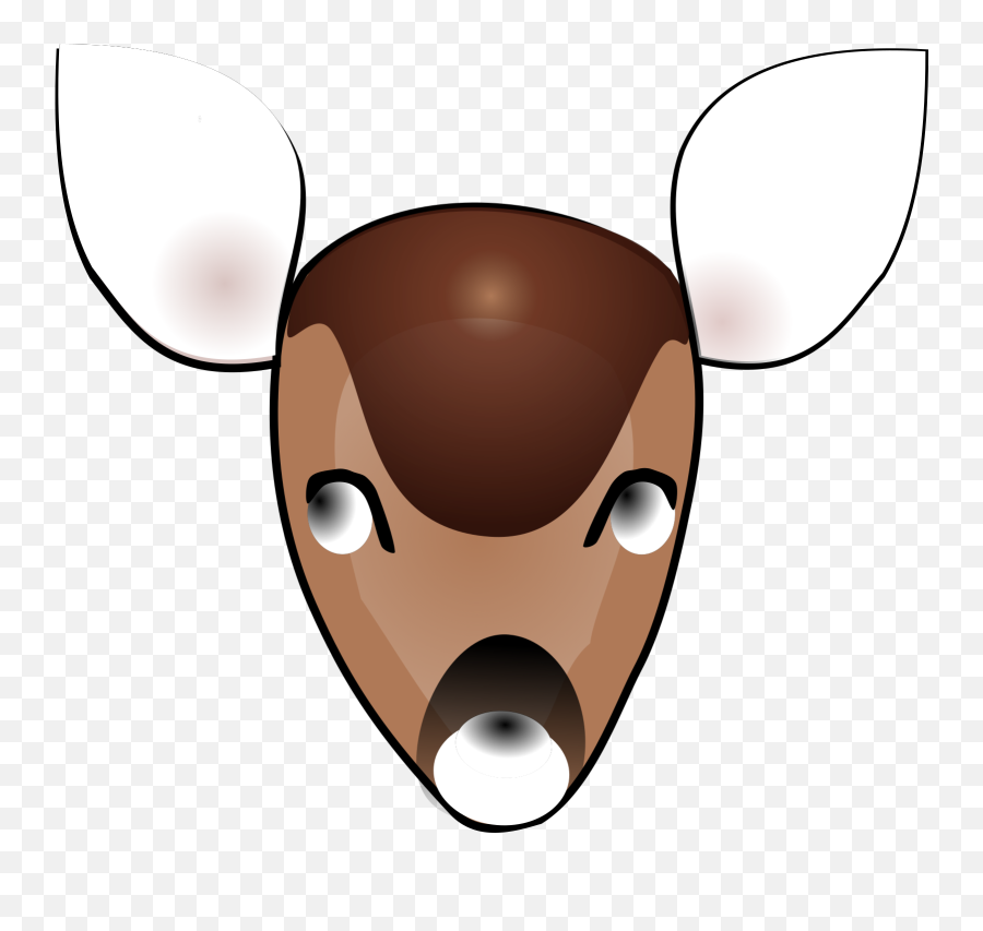Deer Head Svg Vector Deer Head Clip - Deer Face Clipart Emoji,Deer Head Clipart