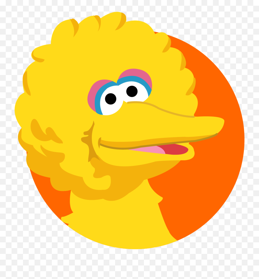 Clipart Face Big Bird Clipart Face Big - Big Bird Sesame Street Svg Free Emoji,Big Bird Png