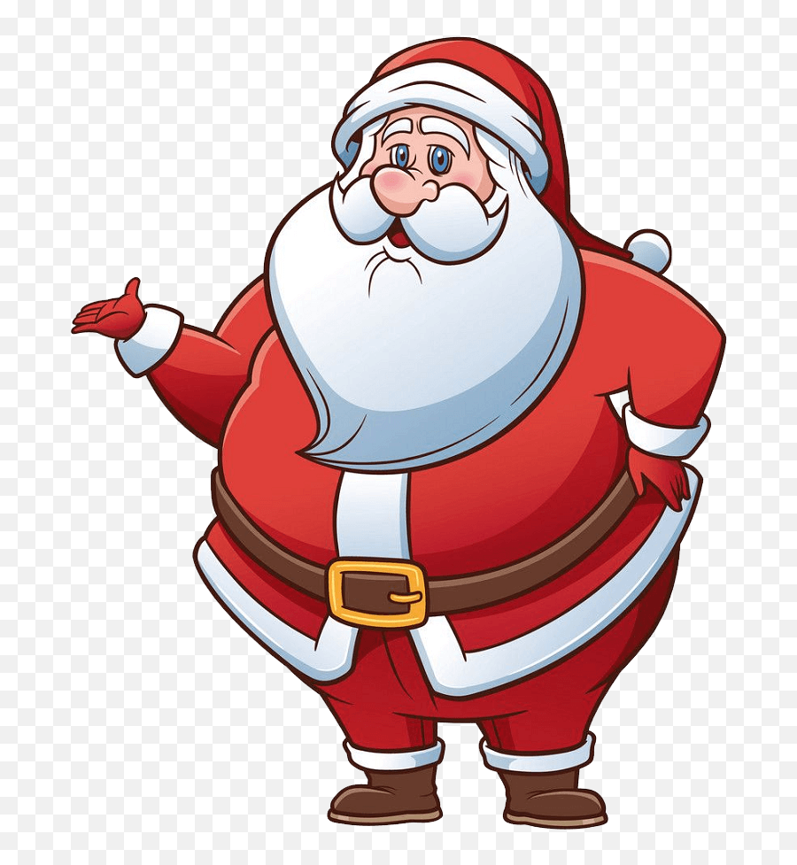 Fat Santa Claus Clipart Transparent - Imagenes Animadas De Santa Claus Emoji,Santa Face Clipart
