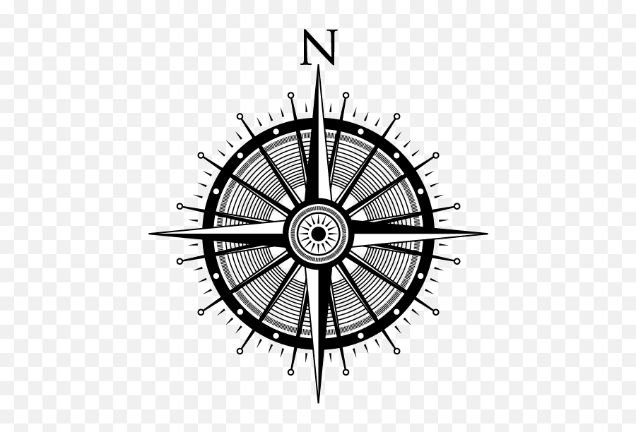 Compass - Rose Fantasy Compass Rose Png Full Size Png Empty Old Clock Number Emoji,Compass Rose Png