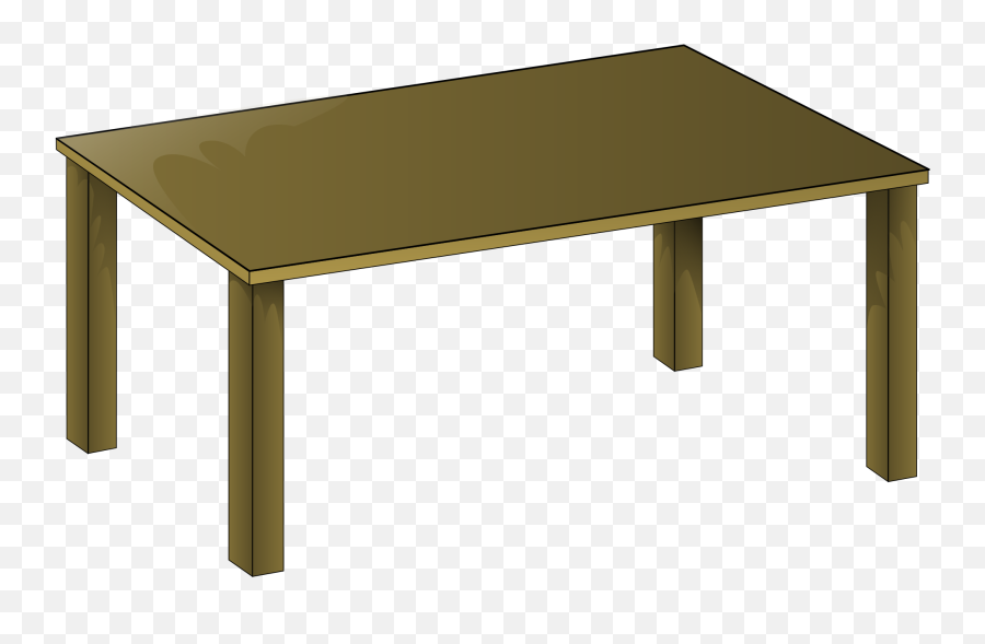 Wooden Table Clipart - Table Clipart Emoji,Table Clipart