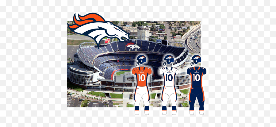 Denver Broncos Vs - Invesco Field At Mile High Denver Emoji,Denver Bronco Logo
