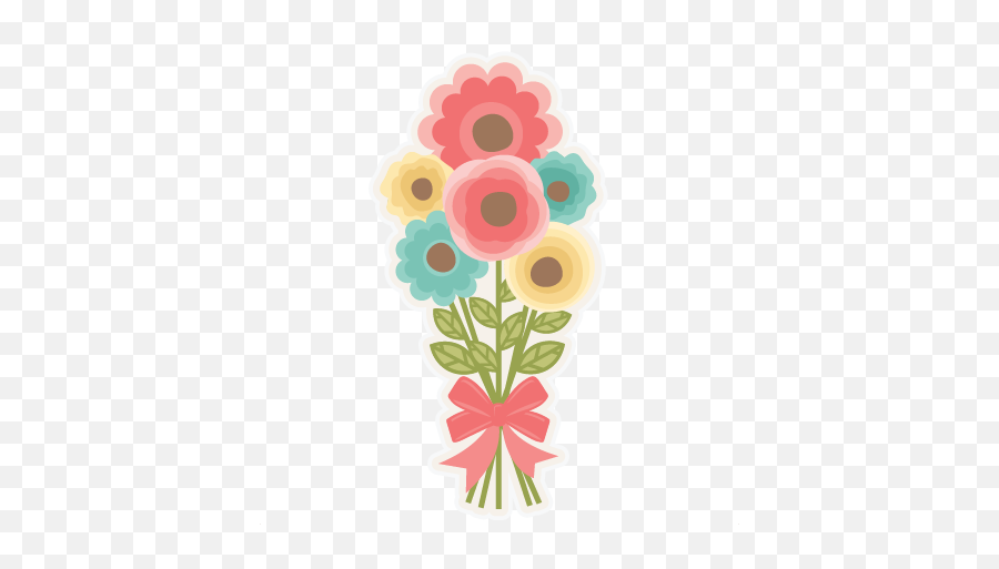 Flower Bouquet Svg Scrapbook Cut File - Flower Bouquet Png Cute Emoji,Flower Bouquet Clipart