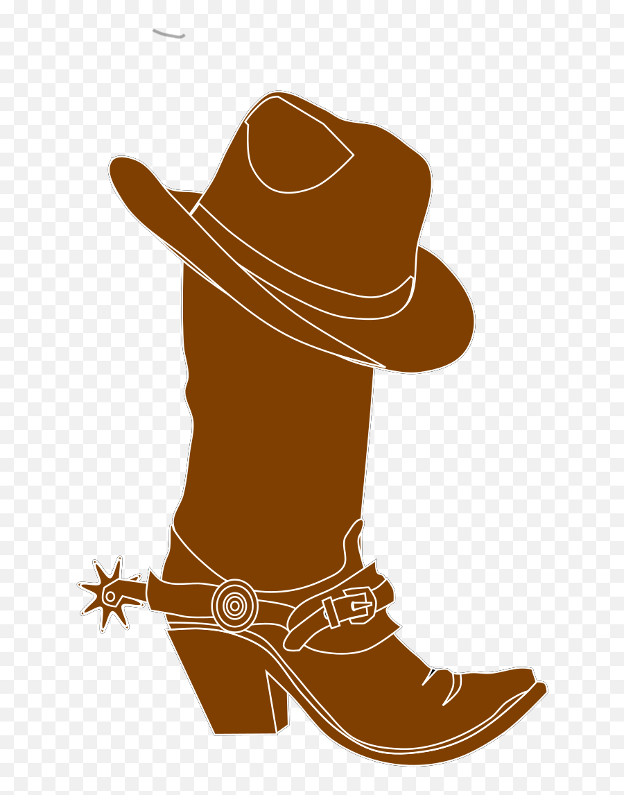 Cowboy Hat And Boot Svg Vector Cowboy Hat And Boot Clip - Cowboy Boots Hat Silhouette Emoji,Cowboy Boot Clipart