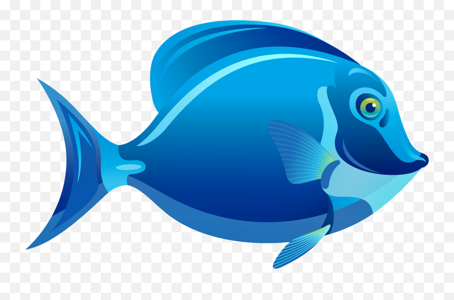 Picture - Blue Fish Clipart Png Emoji,Fish Clipart