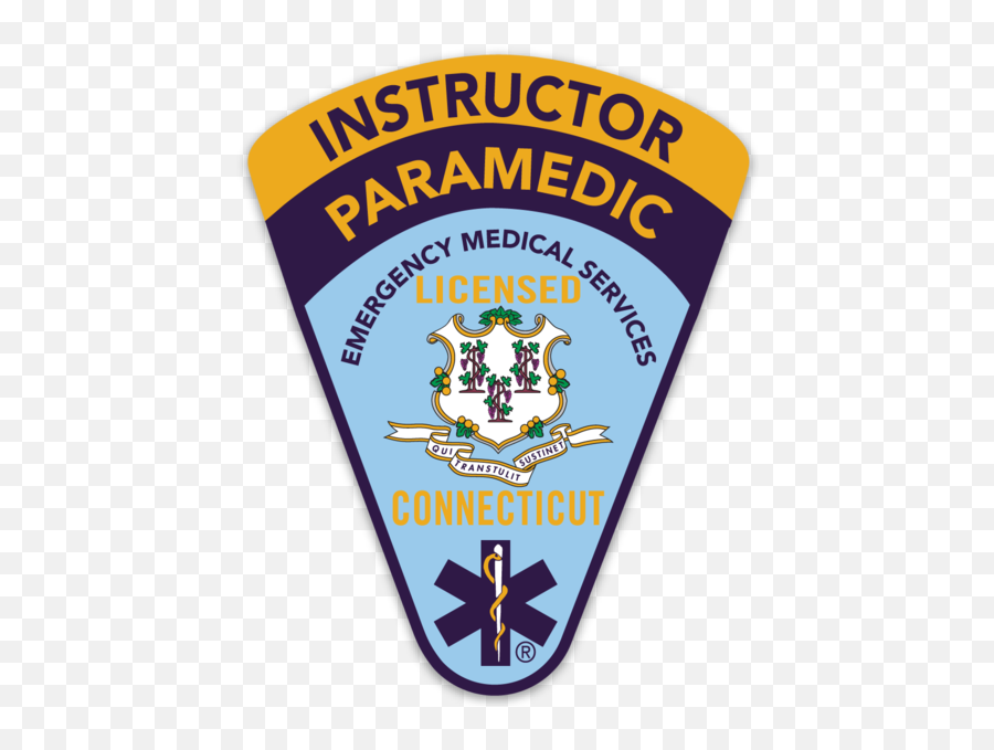 Full Color Connecticut Paramedic Instructor Sticker - Common Solid Emoji,Paramedic Logo