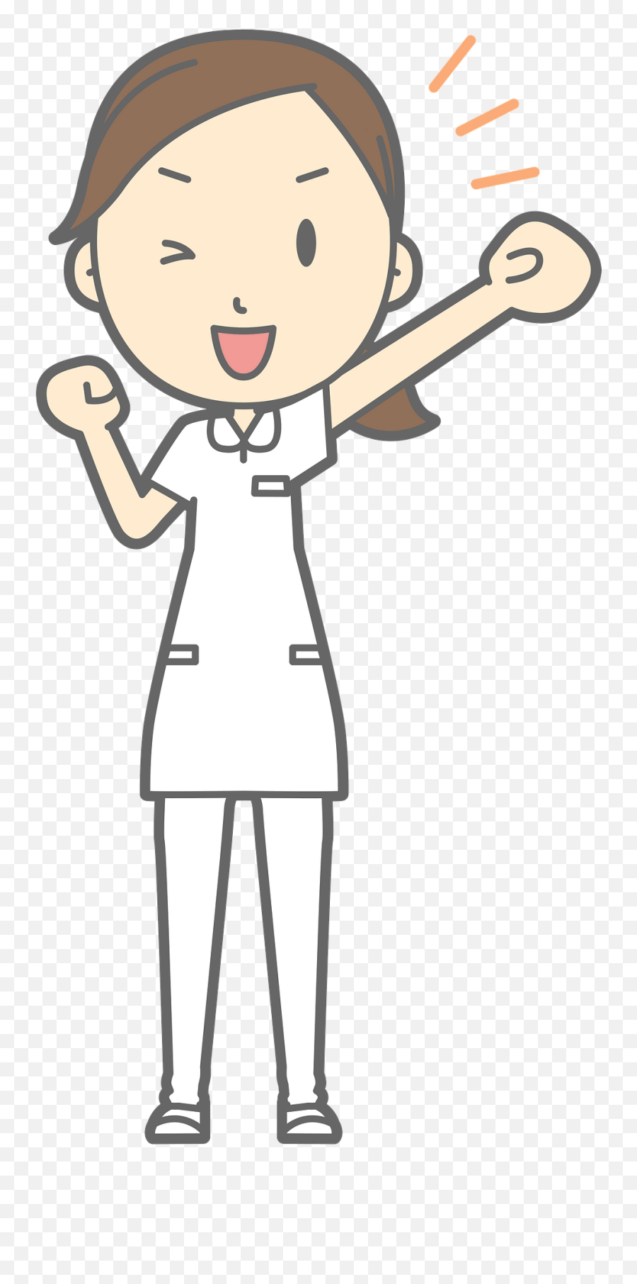 Carrie Nurse Woman Is Cheering Clipart Free Download - Happy Emoji,Cheer Clipart