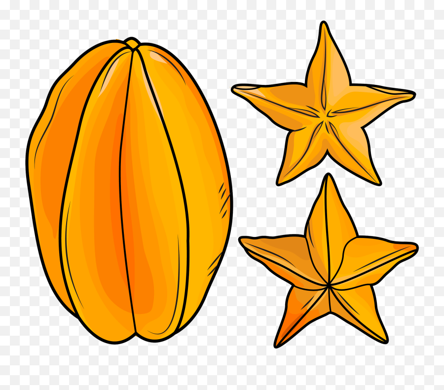 Star Fruit Clipart Free Download Transparent Png Creazilla Emoji,Bethlehem Star Clipart