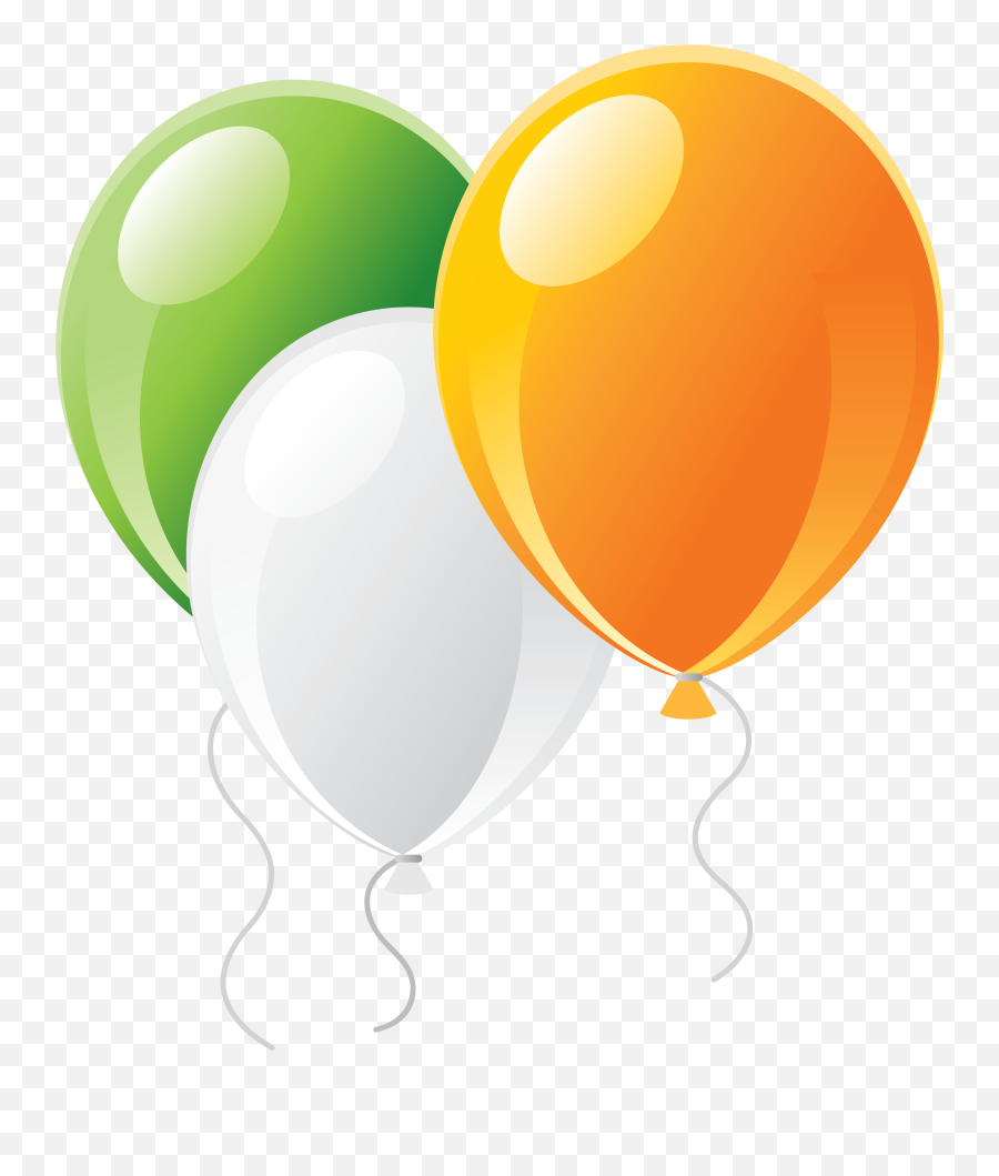 Party Balloons Clipart Clowns And Free Image - Indian Flag Colour Balloon Emoji,Balloon Clipart