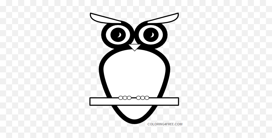 Owl Outline Coloring Pages Bw Owl Black White Line Printable Emoji,White Line Transparent Background