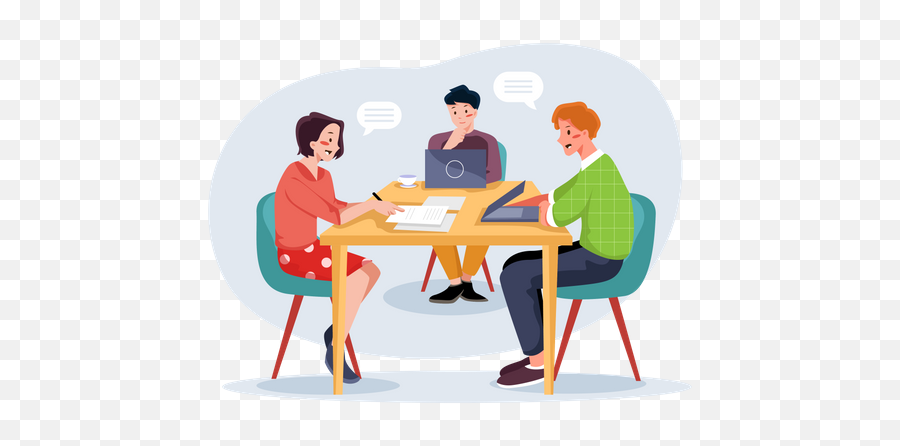 Best Premium Office Meeting Illustration Download In Png Emoji,Business Meeting Clipart