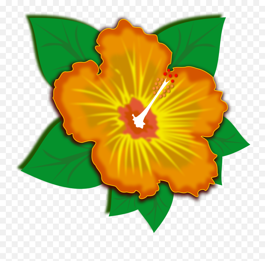Clip Art Flor Flora Flores Png - Flores Laranja Em Desenho Emoji,Flores Png