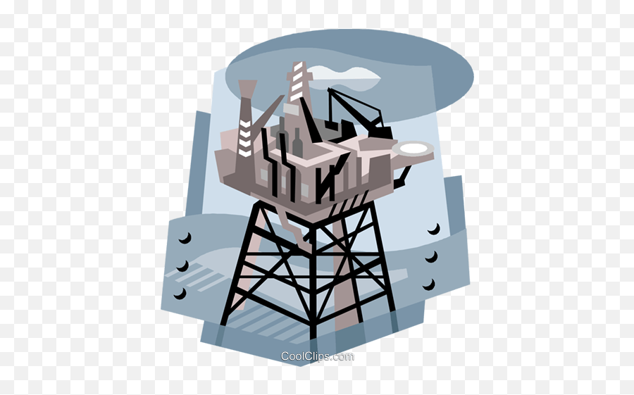Oil Industry Drilling Platform Royalty Free Vector Clip Art Emoji,Platform Clipart
