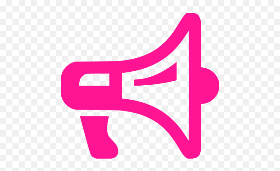 Deep Pink Megaphone 2 Icon - Free Deep Pink Megaphone Icons Emoji,Mega Phone Clipart