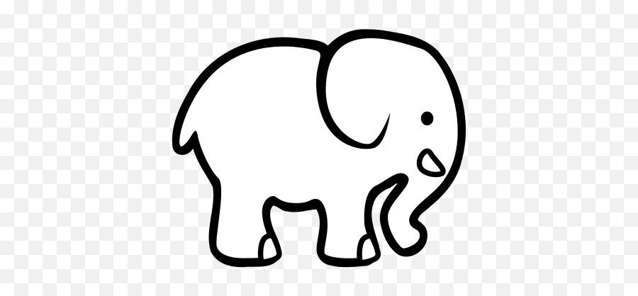 White Elephant Clip Art Svg Vector White Elephant Clip Art - White Elephant Gift Exchange Emoji,Elephant Silhouette Clipart