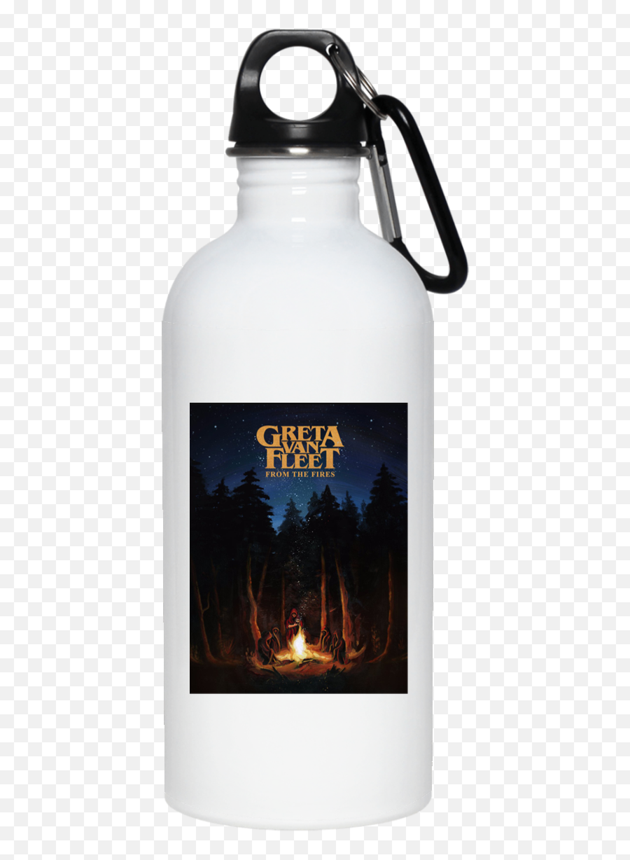 Greta Van Fleet From The Fires 23663 20 Oz Stainless Steel - Water Bottles Life Is A Beach Emoji,Greta Van Fleet Logo