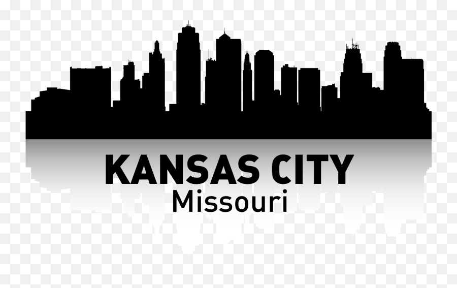 Kansas City Skyline Silhouette Poster - Clip Art Kansas City Skyline Silhouette Emoji,City Skyline Png