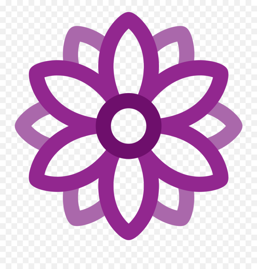 Free Circle Logo Flower 1190171 Png - Mile End Tube Station Emoji,Purple Circle Png