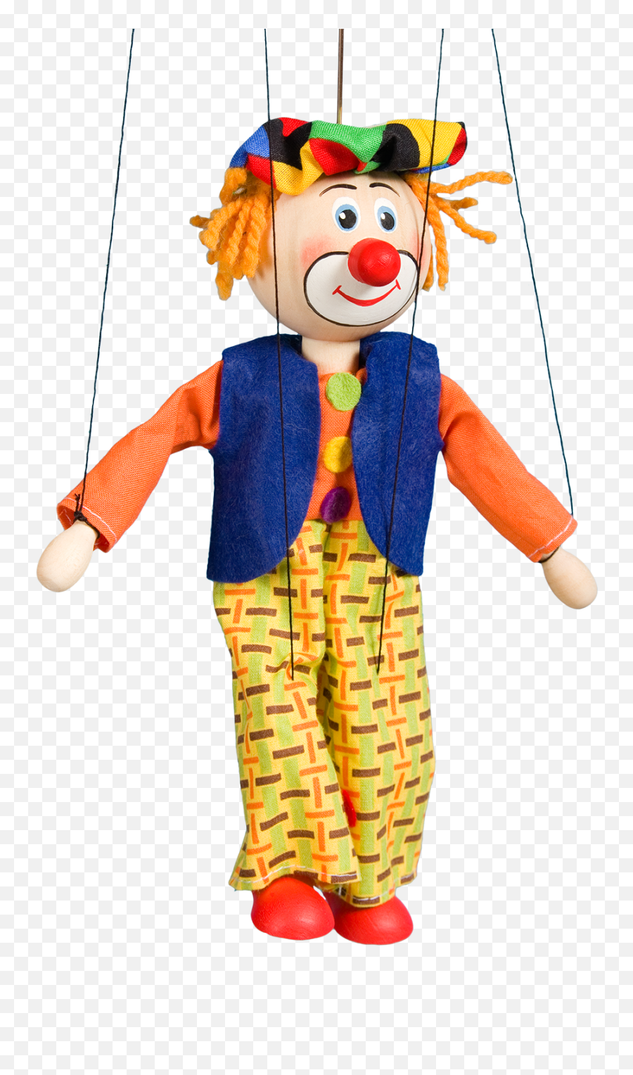 Clown - Wooden Puppet Loutky A Hraky Mašek Loutka Klaun Emoji,Puppets Clipart