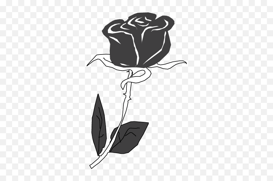 Black Rose Vector - Black Rose Full Size Png Download Hybrid Tea Rose Emoji,Black Rose Png