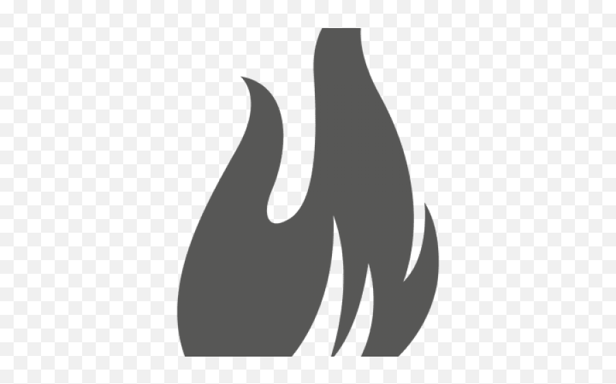 Download Fire Flames Clipart Silhouette - Crescent Png Image Icono Llama De Fuego Png Emoji,Flames Clipart Black And White