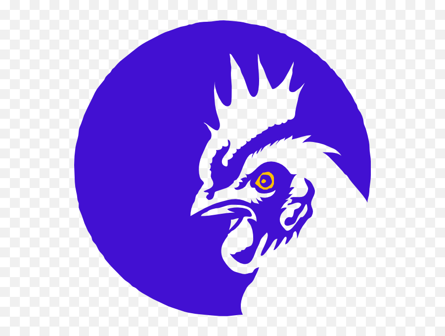 Blue Rooster 3 Clip Art At Clkercom - Vector Clip Art Chicken Farms Logo Png Emoji,Rooster Clipart