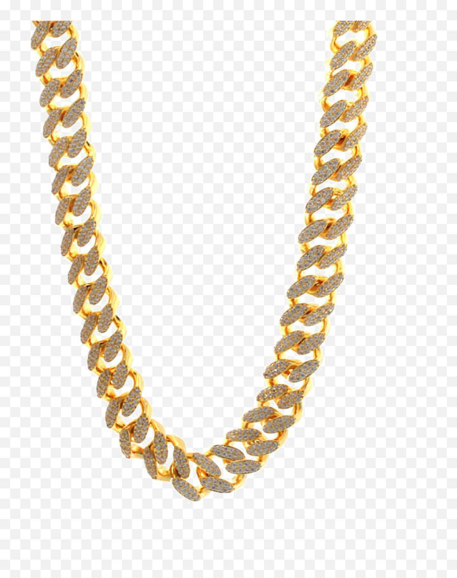 Pure Gold Chain Png Photo - Gold Cuban Necklace Transparent Emoji,Gold Chain Png