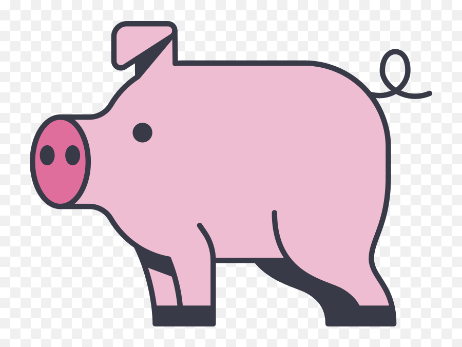 Animated Pig Clipart Illustrations U0026 Images In Png And Svg Emoji,Pig Clipart Png