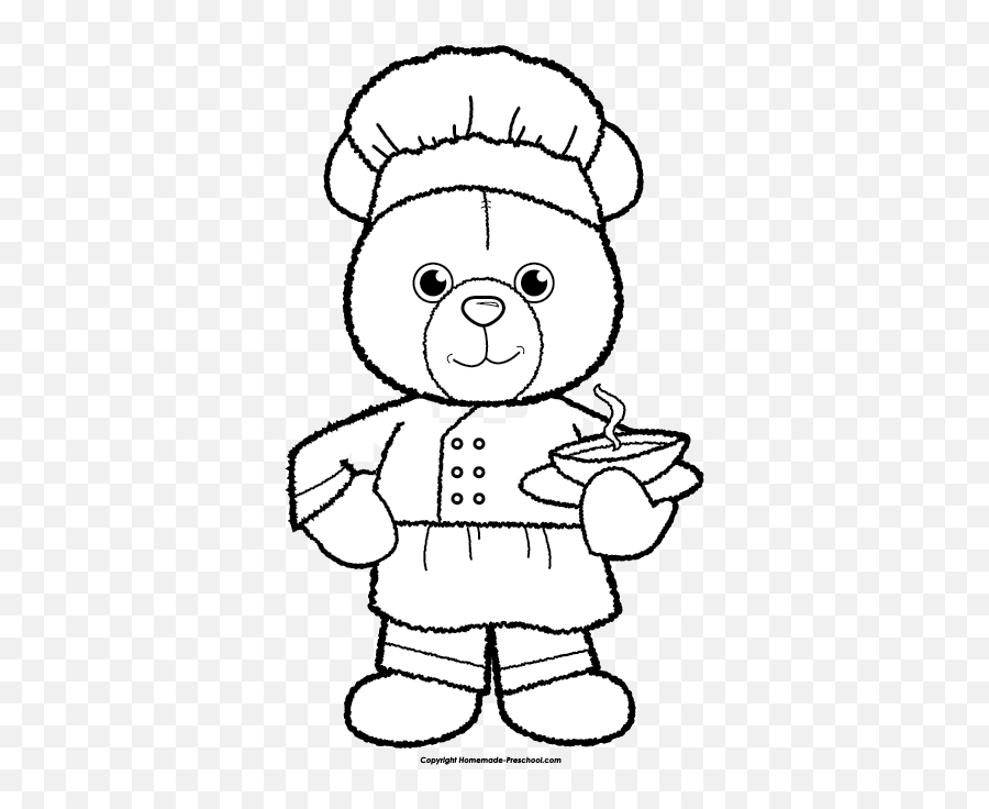 Teddy Bear Clipart - Dot Emoji,Bear Clipart Black And White