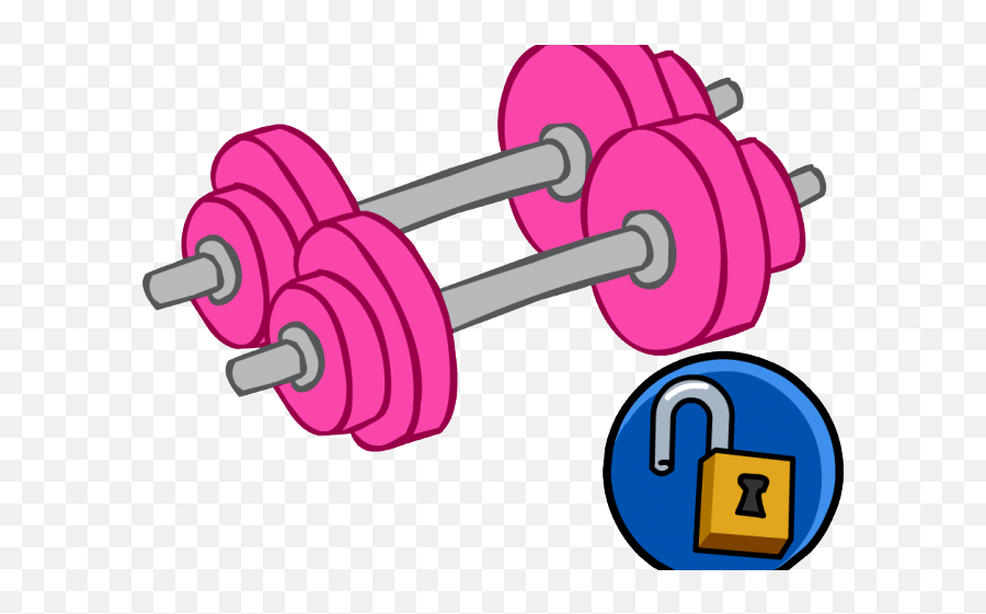 Dumbbells Clipart Fitness - Cute Weight Clipart Emoji,Barbell Clipart