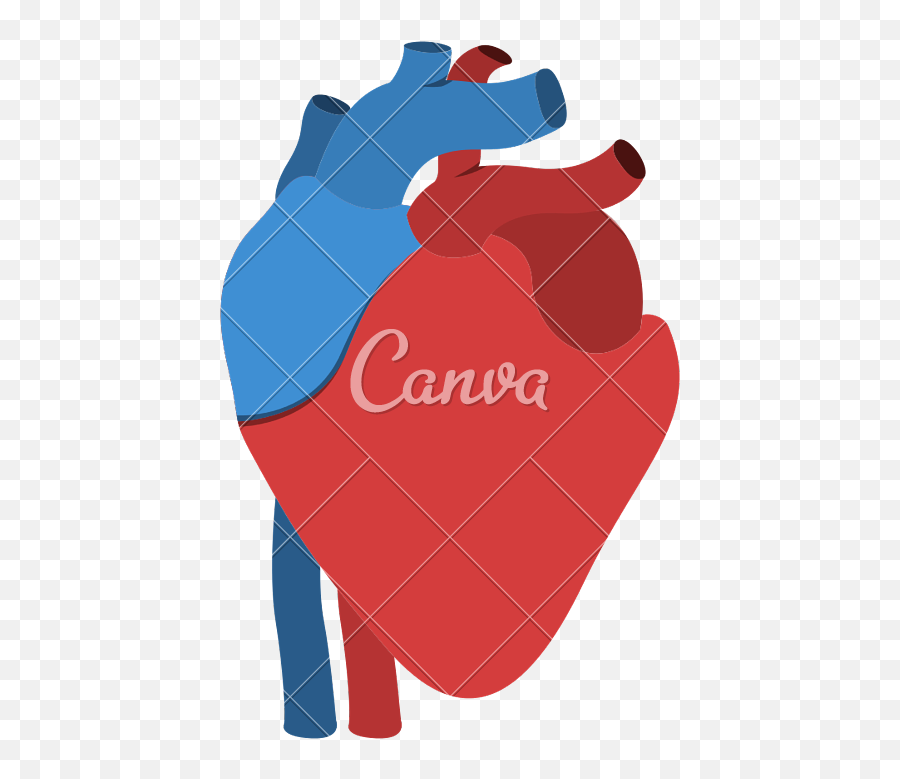 Transparent Human Heart Clipart - Free Heart Organ Vector Canva Emoji,Free Heart Clipart