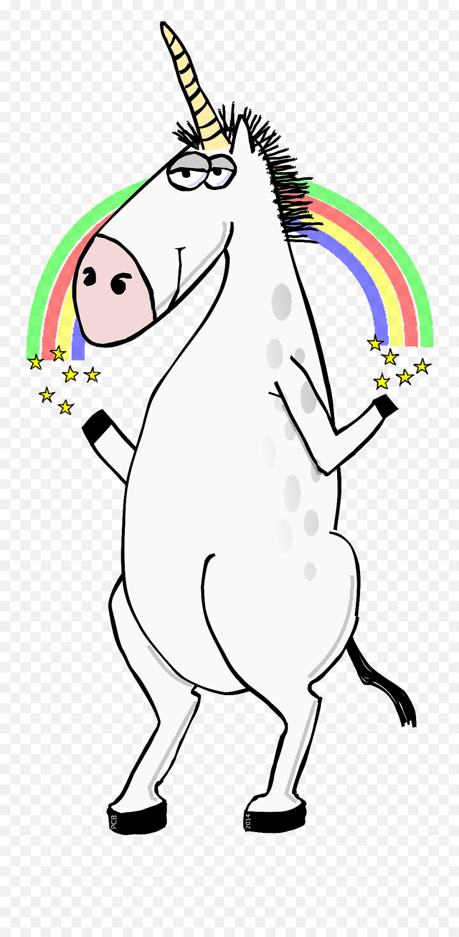 Unicorn With Rainbow Clipart Free Download Transparent Png - Unicorn Emoji,Rainbow Clipart Black And White