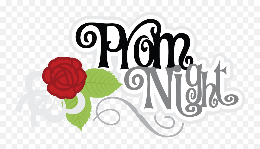 Prom Night Svg Scrapbook Title Prom Svg - Transparent Prom Clipart Emoji,Prom Clipart