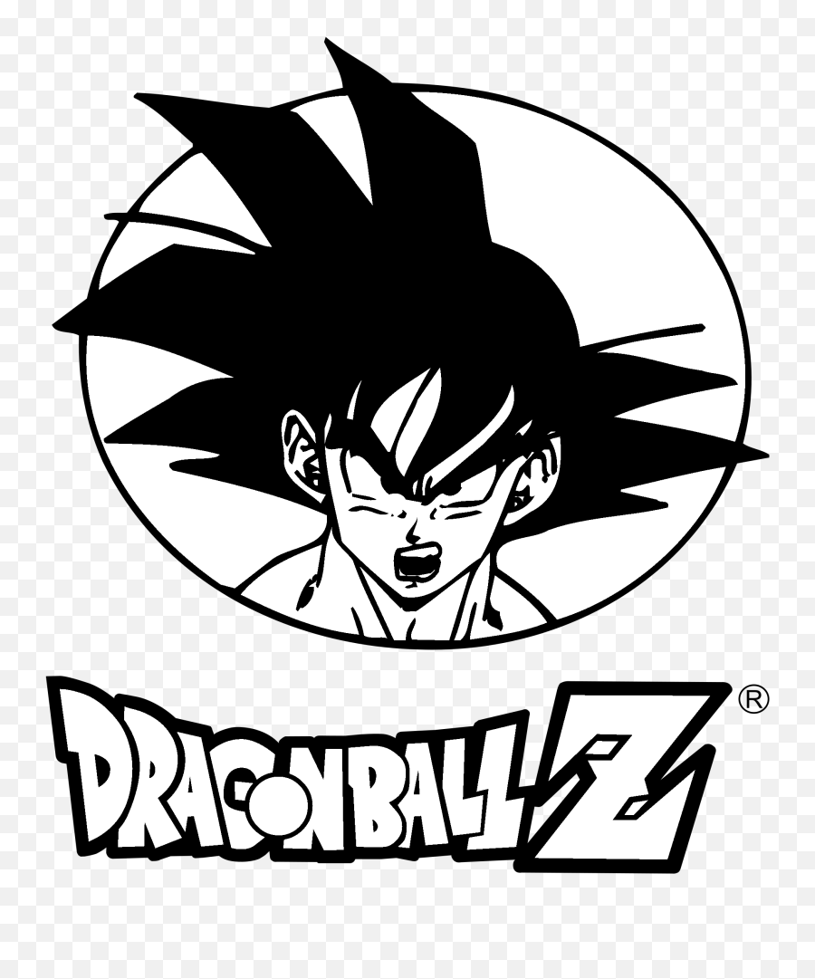 Dragon Ball Z Logo Black And White - Dragon Ball Z Logo Emoji,Dragon Ball Z Logo