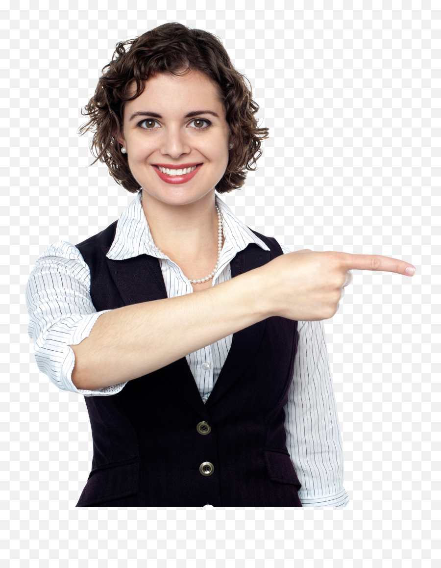 Women Pointing Right Png - Woman Pointing Right Png Emoji,Women Png
