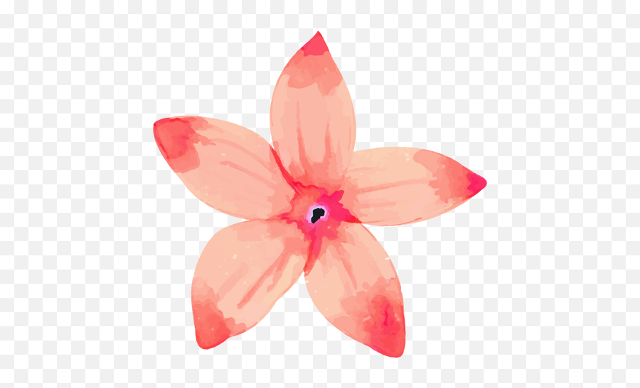 Pink Flower Watercolor - Acuarela Flor Png Emoji,Watercolor Transparent Background