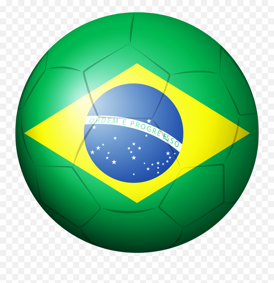 Brazil Soccer - Brazil Football Team Flag Png Emoji,Soccer Ball Png
