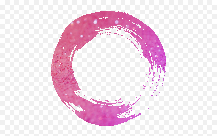 Pink Glitter Circle Png - Paint Circle Png Pink Emoji,Purple Circle Png