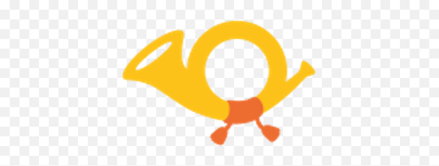 Yellow Post Horn Clipart Transparent - Post Emoji Horn,Horns Clipart
